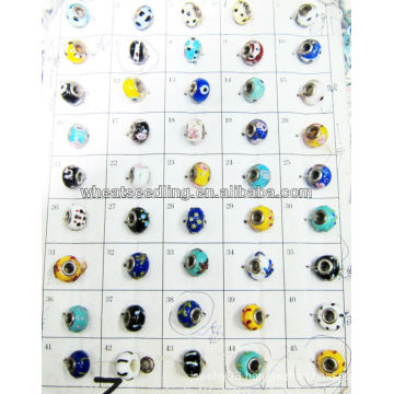 bead treasures glass beads with mixed colors LS-136